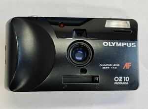 H 通電確認済み OLYMPUS オリンパス OZ10 PANORAMA コンパクトフィルムカメラ 35mm 1:4.5 単三電池2本 動作未確認