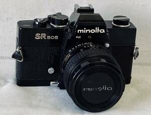 TH ミノルタ MINOLTA SR505 1:14 f＝50mm カメラ シャッターOK レンズ付き 動作未確認 ジャンク