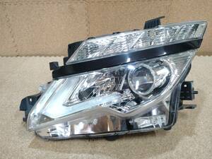 【美品】日産 エルグランド E52 左ヘッドライト LED 後期 KOITO コイト 100-23674 26075-3GP0A 打刻印:P0【R5-5313C-O】 