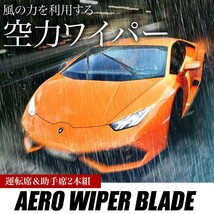 ルノー メガーヌII 2.0 ハッチバック スポーツ [2006.02‐2008.10] 600mm×450mm エアロワイパー フロントワイパー 2本_画像3