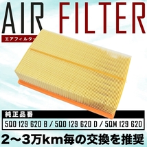 フォルクスワーゲン ゴルフ8(VIII)/ヴァリアント/R/Rヴァリアント CD エアコンフィルター ＋ エアクリーナー セット AIRF644 AIRCON434_画像3