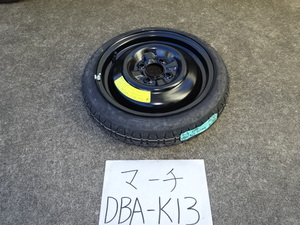 マーチ　23年　DBA-K13　スペアタイヤ　T105 70 D14 83M　1本　2010年製