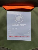 サイズ直し有り/美品/MAMMUT マムート/ZUN HS Thermo Hooded Parka AF Men/イグアナ（カーキ色）/EURO：Ｌ JAPAN：ＸＬ/ダウンジャケット_画像8