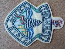 90s VERMONT STATE POLICE バーモント州 警察 ポリスPOLICEビンテージ刺繍ワッペン森シカ熊クマ/セキュリティー警備USAパッチ企業アメリカ_画像5