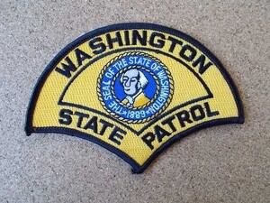 90s WASHINGTON STATE PATROL POLICE ワシントン州警察ポリスPOLICE ビンテージ 刺繍 ワッペン /セキュリティー警備USAパッチ企業アメリカ