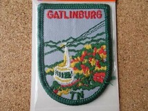 80s ガットリンバーグ GATLINBURG CANADA 刺繍 ワッペン/テネシー州スモーキー山脈 ビンテージ スーベニア Voyager 旅行 観光 土産 USA_画像2