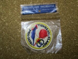 80s フランス TIGNES VAL CLARET ティーニュ ワッペン/ビンテージ刺繍スキー紋章アップリケニワトリ鶏パッチPATCHエンブレム登山SKIグ D22