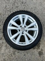 VOLKS WAGEN 　17インチ 7.5J 112 5H DUNLOP スタッドレス 225/45/17　管066_画像2