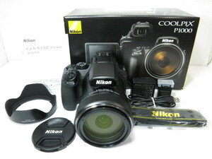 [ 極美品 ] Nikon COOLPIX P1000 24-3000mm 超高倍率ズーム 元箱付 ニコン [管NI1989