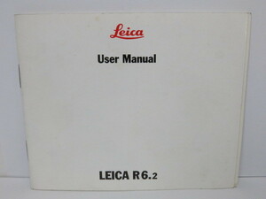 【 中古品 】Leica R6.2 (英文版) 使用説明書 ライカ [管2188LE]