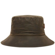 バーブァー BARBOUR バブアー wax sports hat ワックス スポーツ ハット oiled オイルド 帽子 bucket 新品 バケット olive オリーブ　M_画像1