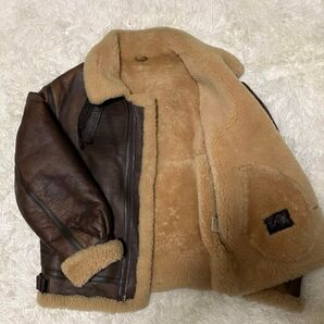 定価10万円 リアルムートンコート ビックサイズ XLサイズ ブラウン