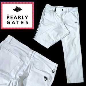 PEARLY GATES パーリーゲイツ / w86-90㎝ / PG89 ストレッチパンツ / サイズ6 /ホワイト / GOLF / 厚手/