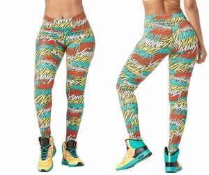 新品Zumba Be About Love Perfect Long Leggings - Teal Me Everything ズンバ　ロゴレギンス　グリーン緑