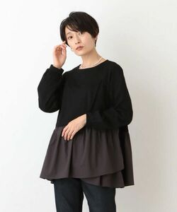 アフタヌーンティー★ドッキングペプラムプルオ－バー★黒(5500円品)