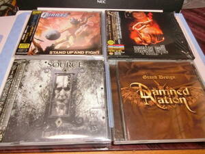 HR/HM 中古盤４枚セット DAMNED NATION,QUARTZ,DREAM EVIL,SOURCE すべて国内盤