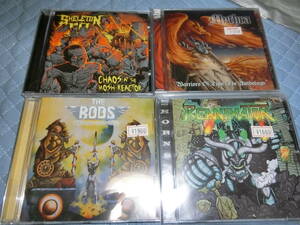 HR/HM 新品未開封４枚セット SKELRTON PIT,MYTHRA(NWOBHM),THE RODS,REANIMATOR シールドされていないものがありますが新品です。