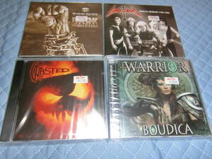 HR/HM 輸入盤４枚セット TOKYO BLADE,KIM SIXX,WASTED,WARRIOR(ニューキャッスルNWOBHM)シールドされていないものがありますが新品です。