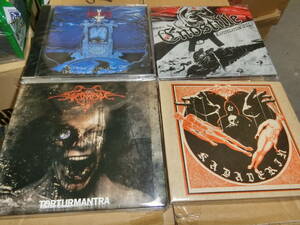 DEATH,BLACKなど暗黒系中古盤４枚セット MYSTIFIER(ブラジル),ENDSTILLE(Germany),GRAVDAL(Sweden)２枚 いずれも輸入盤