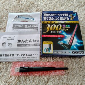 ワイヤレスアダプタ 300Mbps LAN-WH300NU2