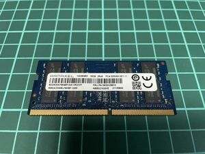 美品 ノートPC メモリ DDR4 SDRAM 16GB 2Rx8 PC4-3200AA DIMM Ramaxel ラマクセル