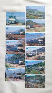 ▽JR東海▽EF60番台機関車シリーズ全11種 EF66ほか▽記念オレンジカード1穴使用済11枚一括
