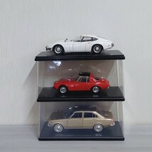 アシェット 1/24 3台 セット トヨタ 2000GT スポーツ800 コロナ マークⅡ 国産名車 旧車 クラシック ダイキャスト ミニカー_画像1