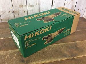 【WH-9445】未使用 HiKOKI ハイコーキ 100mm 電気ディスクグラインダ G10SHA 細経 100 サイドハンドル付 サンダ