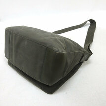 H■ポールスミス/Poul Smith フラップキャンバスショルダーバッグ BAG カーキ MENS■69 【中古】_画像3