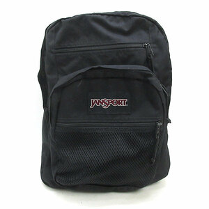 H# Jean sport /JANSPORT rucksack Day Pack black BAG combined use #65[ used ]