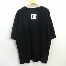 G■ディーシーシュー/DC SHOECO プリントＴシャツ【XＸL】黒/men's/75【中古】■_画像3