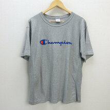 G■チャンピオン/champion リバースウィーブTシャツ/C8-P30H【L】灰/men's/90【中古】■_画像1