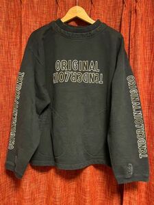 TENDERLOIN CREW NECK SWEAT BLACK M テンダーロイン