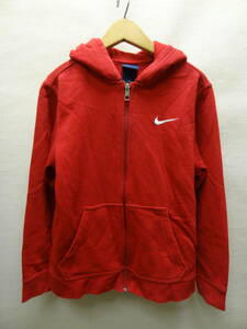  nationwide free shipping Nike NIKE child clothes Kids man & girl soccer etc. sport long sleeve red color Zip up sweat Parker 145(M/150)