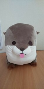 くったりカワウソ もちふわキューティーフェイス BIG ぬいぐるみ かわうそ 新品 ベロだし 約66cm 特大