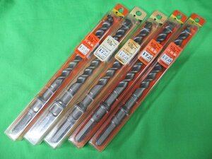 5本セット 未使用 ユニカ コンクリートドリル 六角軸 ハンマードリル用 17.0mm×280mm ビット アウトレット