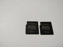 2枚セット　16MB　メガバイト　Panasonic　miniSDカード　メモリーカード　ミニSDカード_画像1