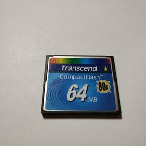 落書き有り 64MB メガバイト Transcend CFカード フォーマット済み コンパクトフラッシュ メモリーカードの画像1