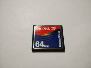 使用感有り　64MB　メガバイト　SanDisk　CFカード　フォーマット済み　コンパクトフラッシュ　メモリーカード