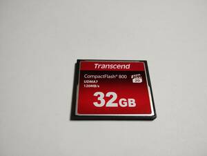32GB　Transcend　CFカード　フォーマット済み　メモリーカード コンパクトフラッシュカード