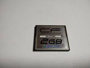 2GB　GREEN HOUSE　CFカード　フォーマット済み　メモリーカード　コンパクトフラッシュカード
