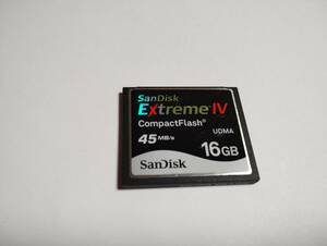 16GB SanDisk ExtremeⅣ CF card format ending memory card CompactFlash card 