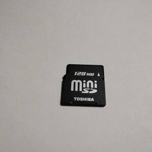 128MB メガバイト TOSHIBA miniSDカード メモリーカード ミニSDカードの画像1