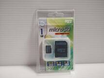 未使用品・未開封品　microSDカード　LeBiMo　1GB 変換アダプター付き　メモリーカード　マイクロSDカード_画像1