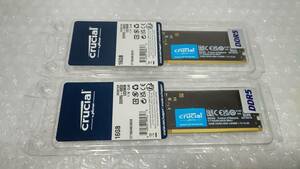 【中古】デスクトップパソコン用メモリ Crucial CT16G48C40U5 DIMM DDR5-4800 PC5-38400 16GB×2枚セット 合計32GB