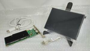 [ used ] small type liquid crystal monitor set 7.9inch 2048×1536 graphics board Quadro NVS 295