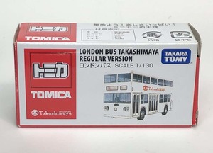 ロンドンバス(多層階バス)　(067)　トミカ ９５ LONDON BUS TAKASHIMAYA REGULAR VIRSION 