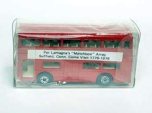 ロンドンバス(多層階バス)　(052)　ＭＢ １７　”Pat Lammagna's &#34;Matchbox&#34; Array Suffield. Conn.Come Visit 1776-1976”