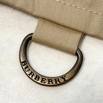 大きいサイズ◆美品◆バーバリー BURBERRY 40/11号/L メガチェックコンビ☆正統派ギャバジントレンチコート ハニーベージュ 卒業式 入学式_画像7