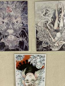 Art hand Auction 手描きイラスト 3枚 A6 印刷, コミック, アニメグッズ, 手描きイラスト